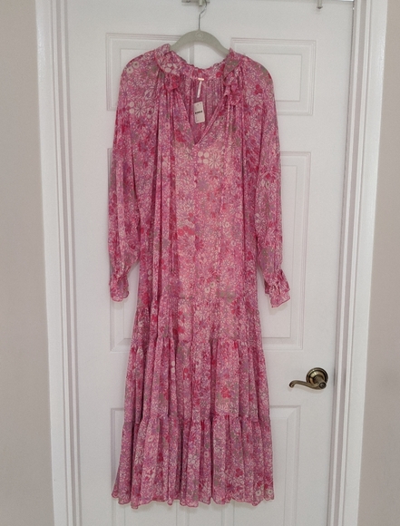 SOLD 💗 Feeling Groovy Maxi Dress Small - Picture 4 of 8